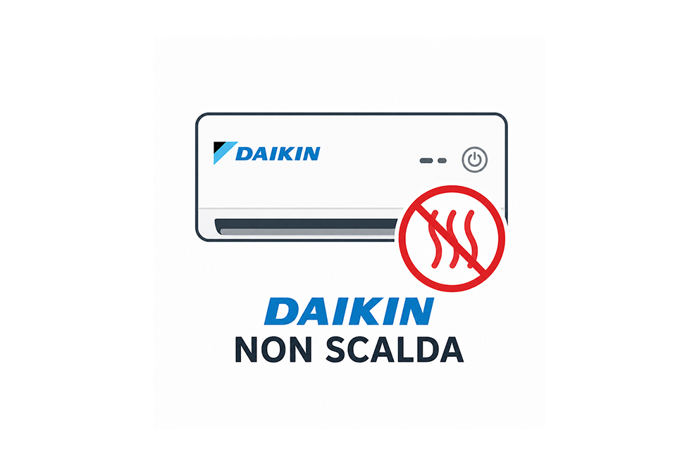 daikin non scalda